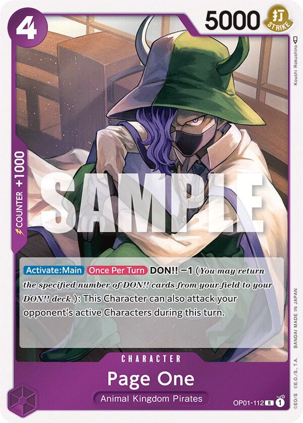 Page One - One Piece Card Game