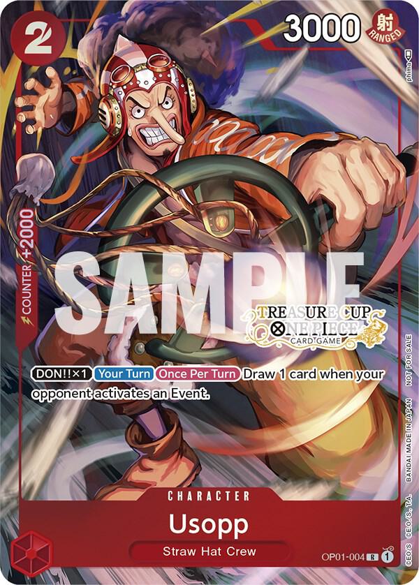 Usopp - OP01-004 (Treasure Cup) - One Piece Card Game