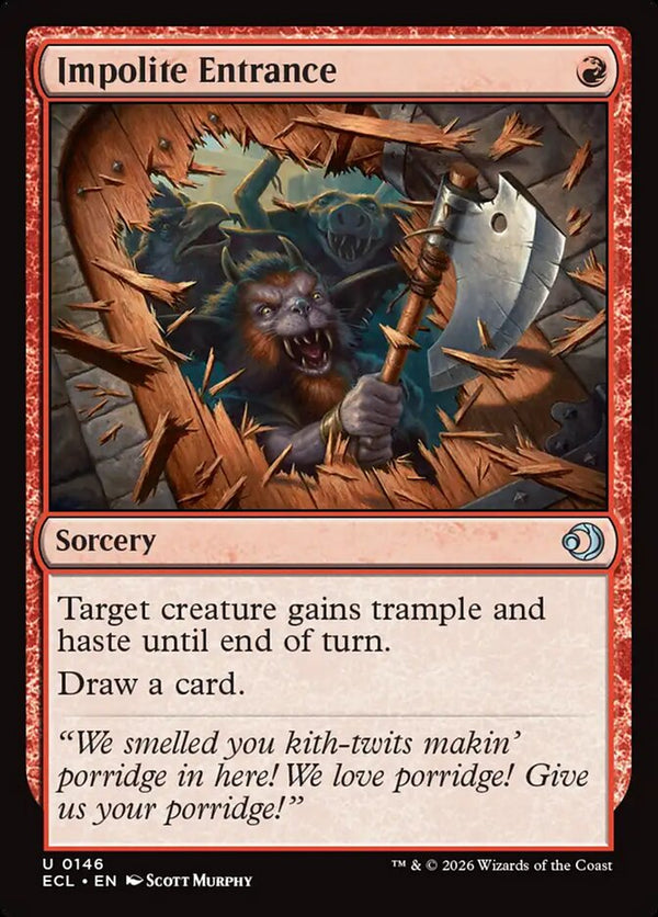 Impolite Entrance - Magic: The Gathering