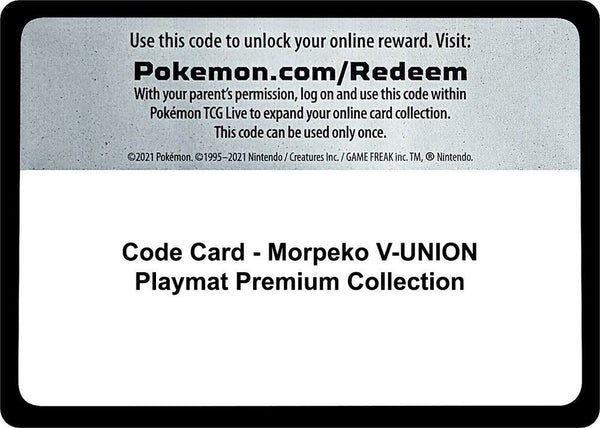 Code Card - Morpeko V-UNION Playmat Premium Collection - Pokémon