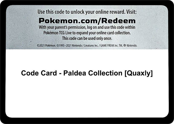 Code Card - Paldea Collection [Quaxly] - Pokémon