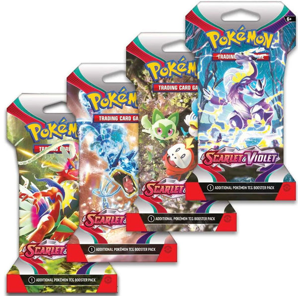 Scarlet & Violet Sleeved Booster Pack Art Bundle [Set of 4] - Pokémon