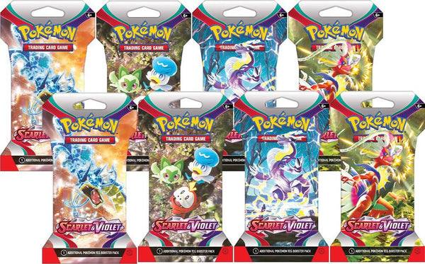 Scarlet & Violet Sleeved Booster Pack Bundle [Set of 8] - Pokémon
