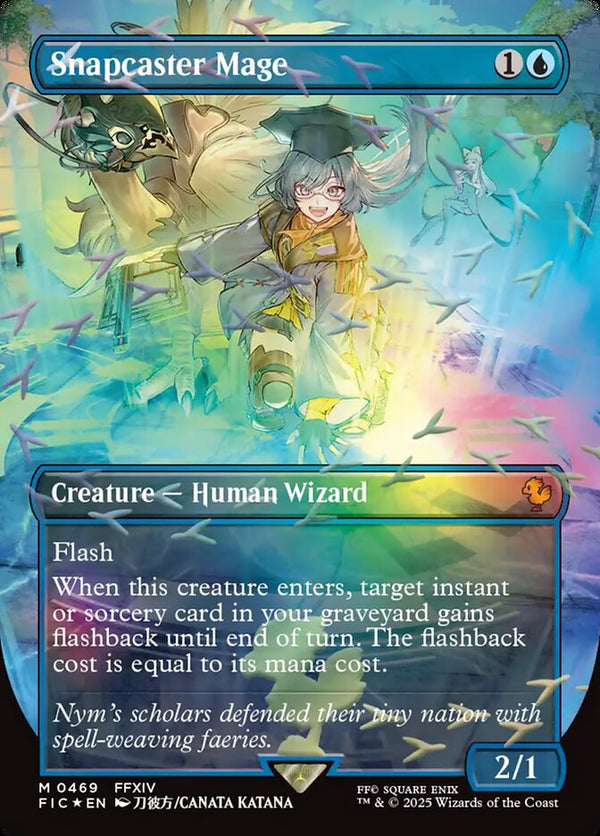 Snapcaster Mage (Borderless) (Chocobo Track Foil) - Magic: The Gathering