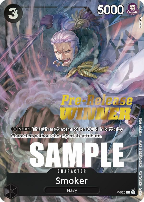 Smoker (Pre-Release) [Winner] - One Piece Card Game