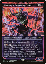 Hidetsugu, Devouring Chaos (Neon Red) - Magic: The Gathering