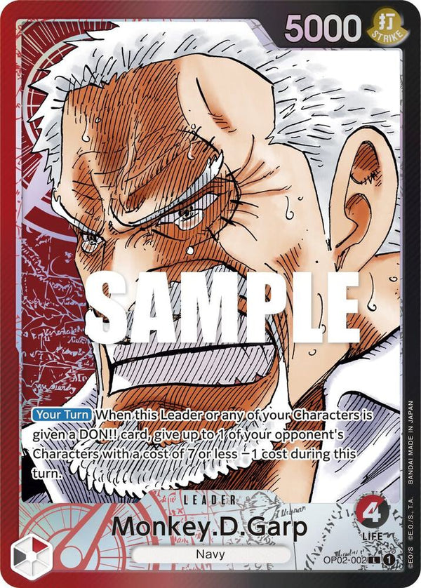 Monkey.D.Garp (002) (Alternate Art) - One Piece Card Game