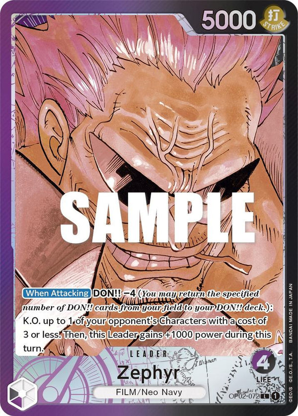 Zephyr (Alternate Art) - One Piece Card Game