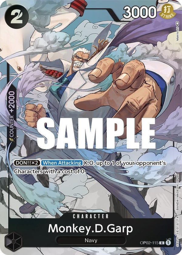 Monkey.D.Garp (115) (Alternate Art) - One Piece Card Game