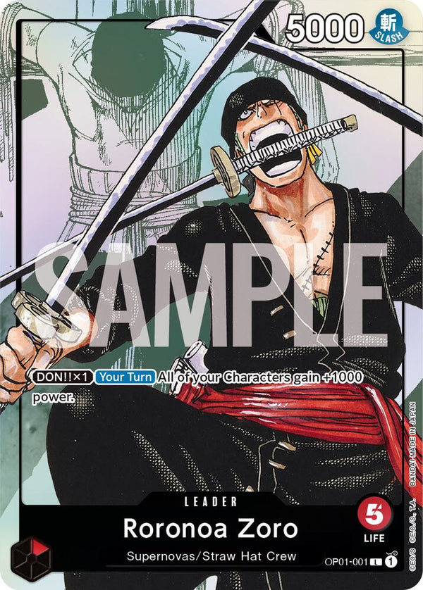 Roronoa Zoro - OP01-001 (Alternate Art) - One Piece Card Game