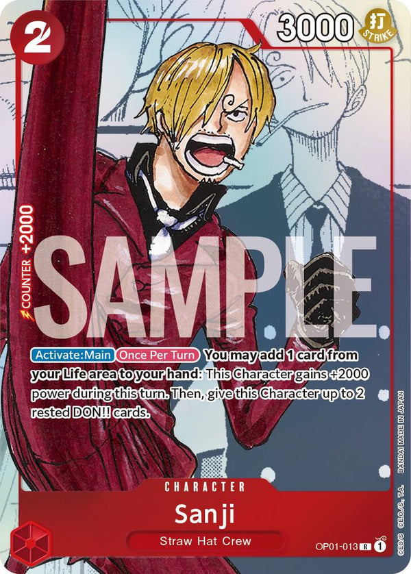 Sanji - OP01-013 (Alternate Art) - One Piece Card Game