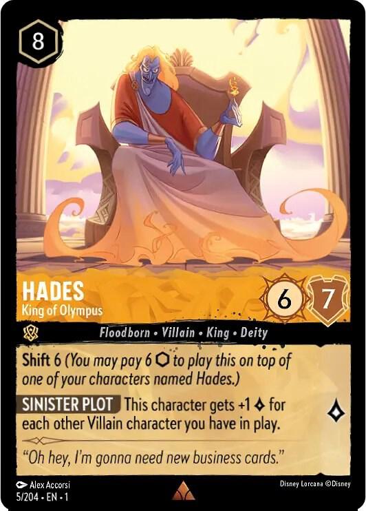 Hades - King of Olympus - Disney Lorcana