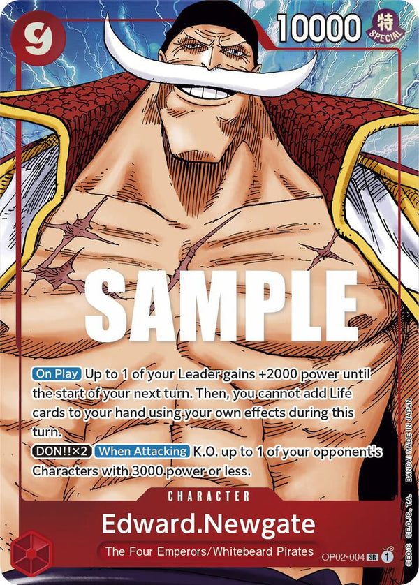 Edward.Newgate (004) (Alternate Art) - One Piece Card Game