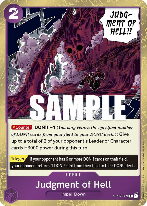 Judgment of Hell - One Piece Card Game