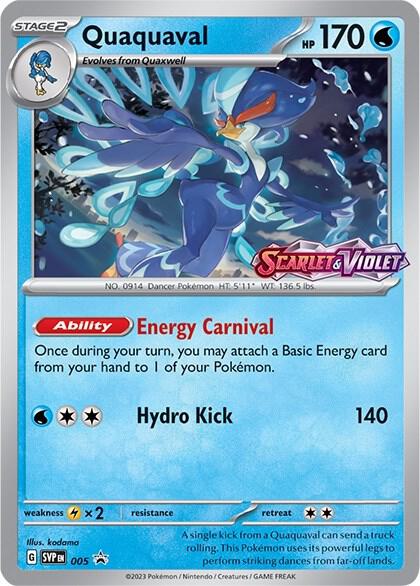 Quaquaval - 005 (Prerelease) - Pokémon