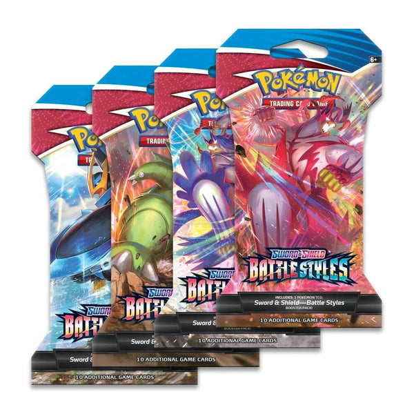 Battle Styles Sleeved Booster Pack Art Bundle [Set of 4] - Pokémon