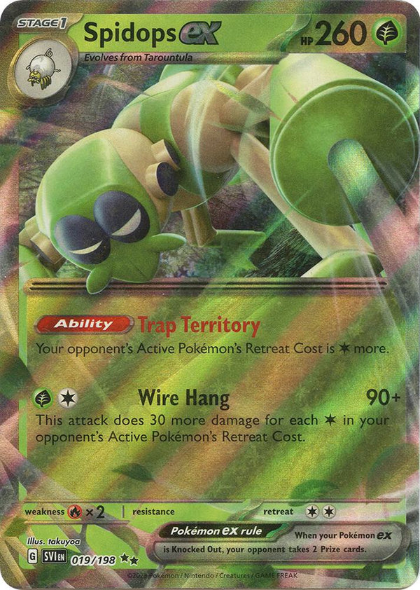 Spidops ex - 019/198 - Pokémon