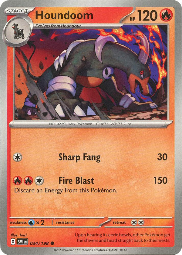 Houndoom - 034/198 - Pokémon