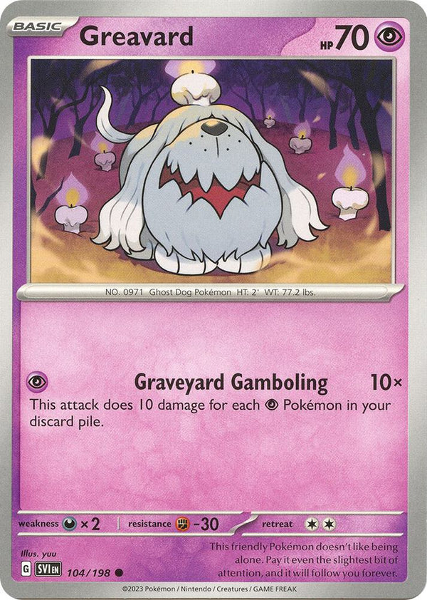 Greavard - 104/198 - Pokémon