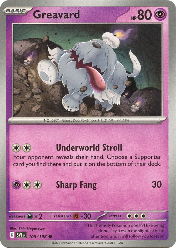Greavard - 105/198 - Pokémon