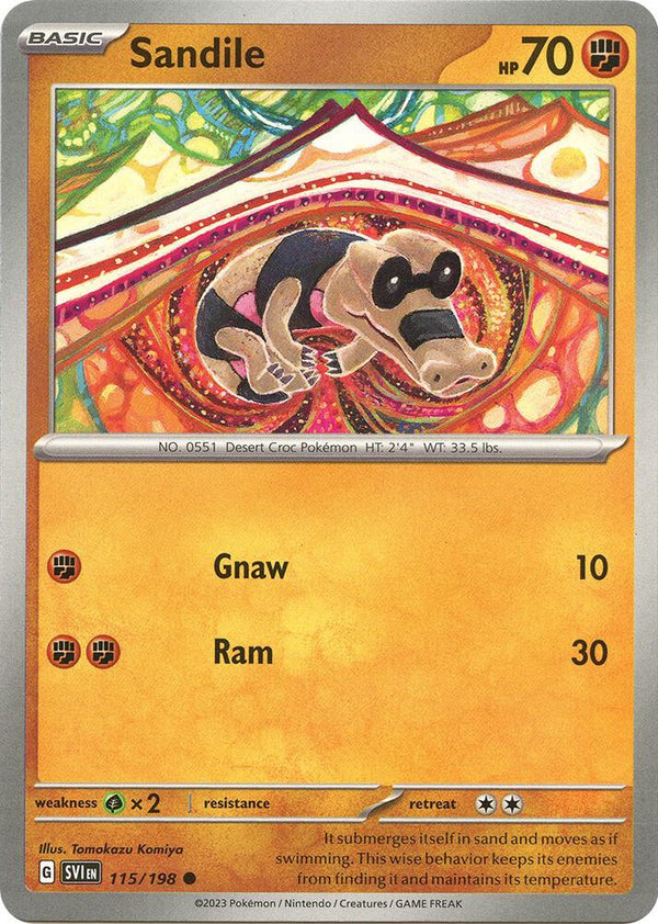 Sandile - 115/198 - Pokémon