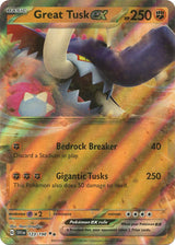 Great Tusk ex - 123/198 - Pokémon