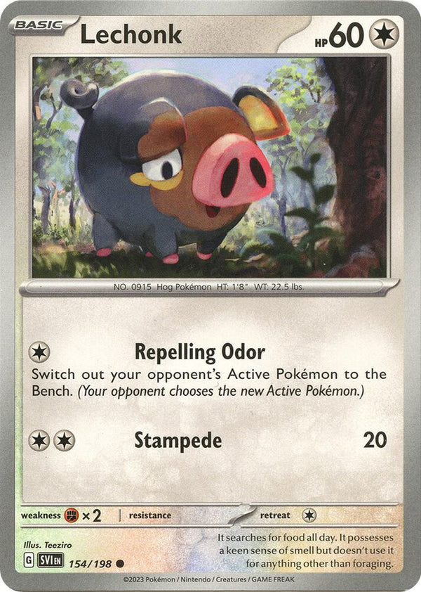 Lechonk - 154/198 - Pokémon