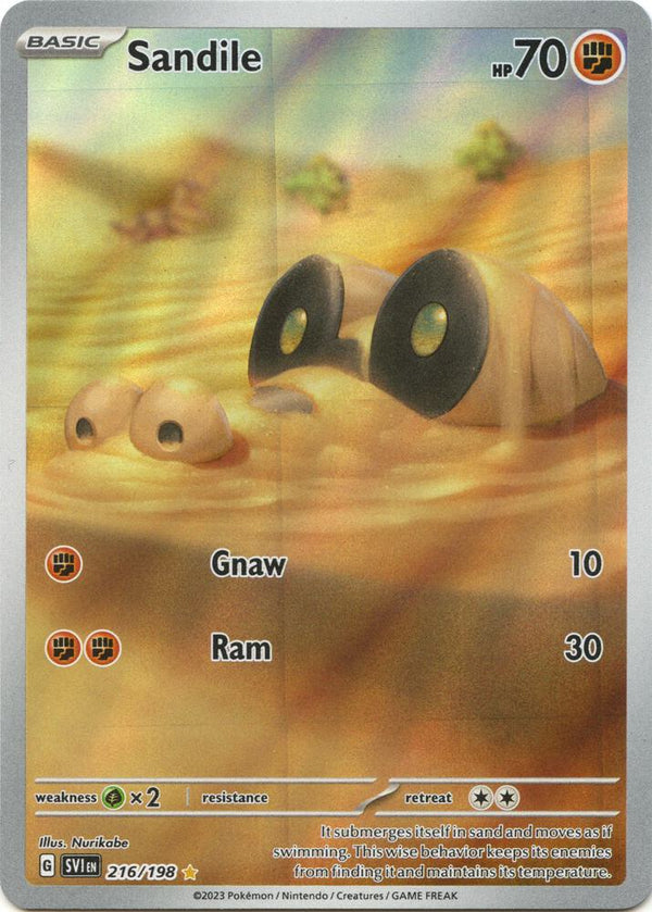 Sandile - 216/198 - Pokémon