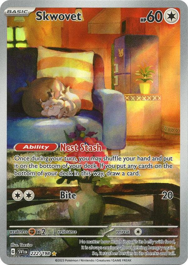 Skwovet - 222/198 - Pokémon