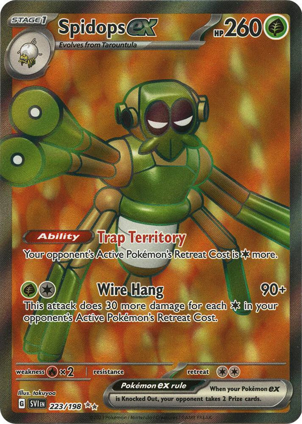 Spidops ex - 223/198 - Pokémon