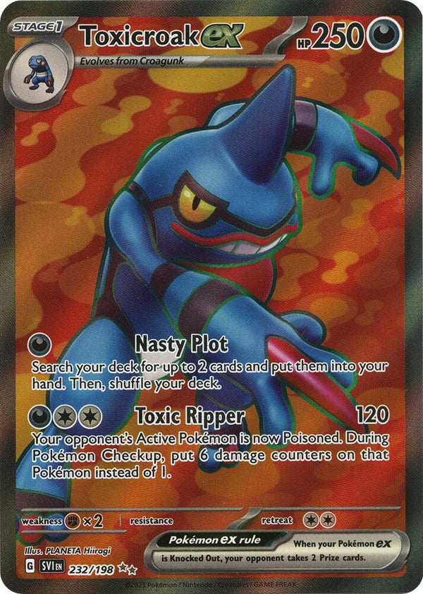Toxicroak ex - 232/198 - Pokémon