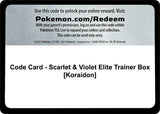 Code Card - Scarlet & Violet Elite Trainer Box [Koraidon] - Pokémon