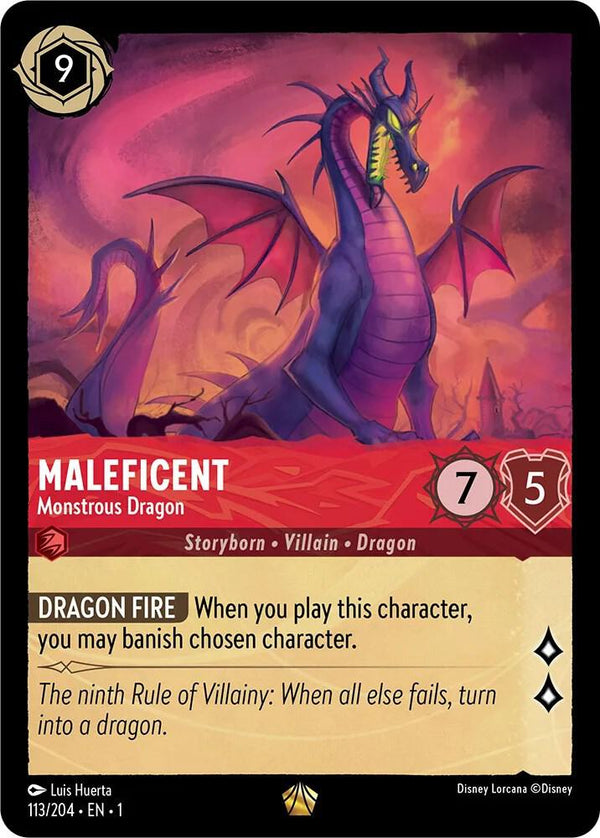 Maleficent - Monstrous Dragon - Disney Lorcana