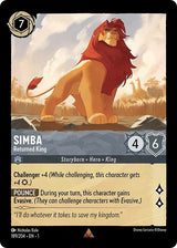 Simba - Returned King - Disney Lorcana
