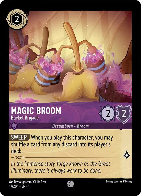 Magic Broom - Bucket Brigade - Disney Lorcana