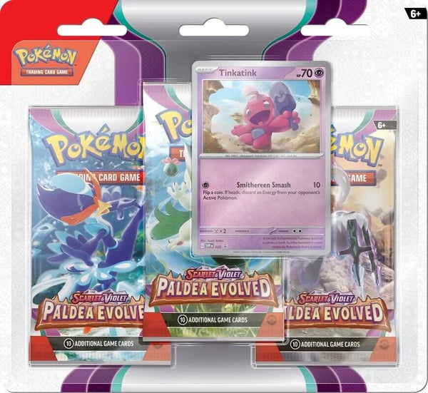 Paldea Evolved 3 Pack Blister [Tinkatink] - Pokémon