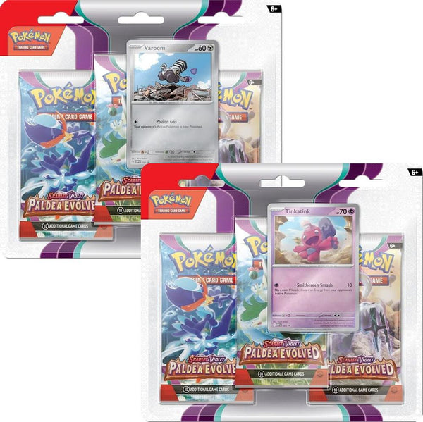 Paldea Evolved 3 Pack Blister [Set of 2] - Pokémon