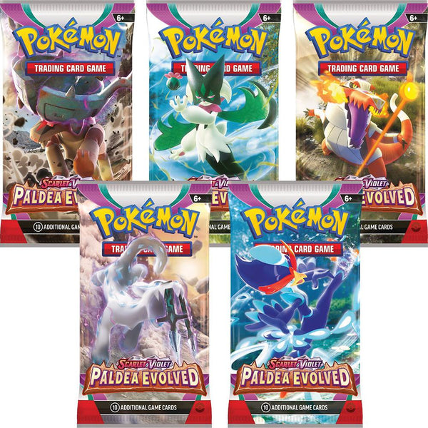 Paldea Evolved Booster Pack Art Bundle [Set of 5] - Pokémon