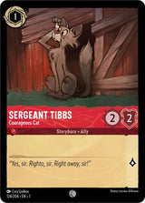 Sergeant Tibbs - Courageous Cat - Disney Lorcana