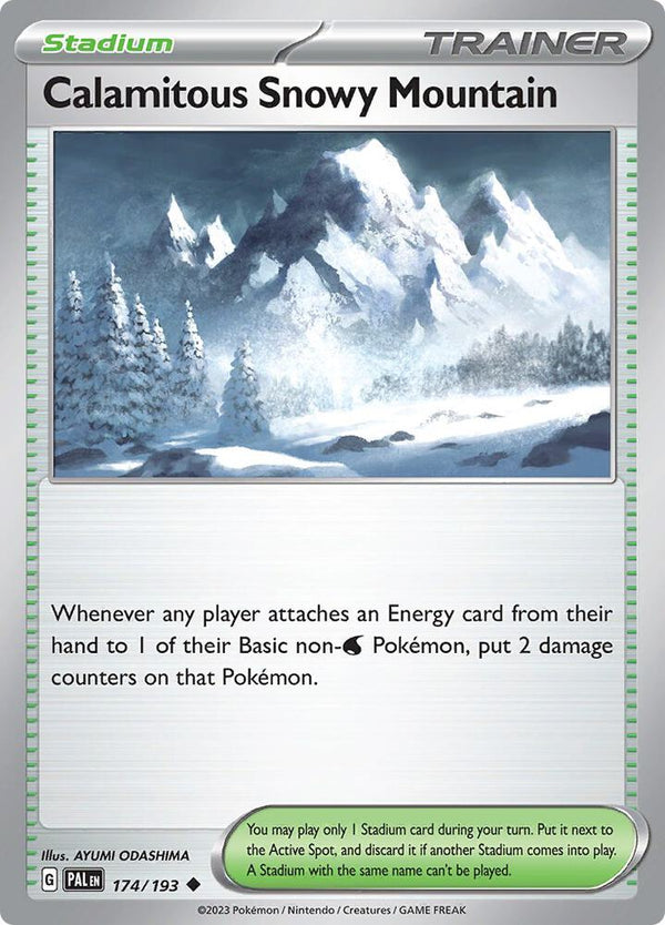 Calamitous Snowy Mountain - Pokémon