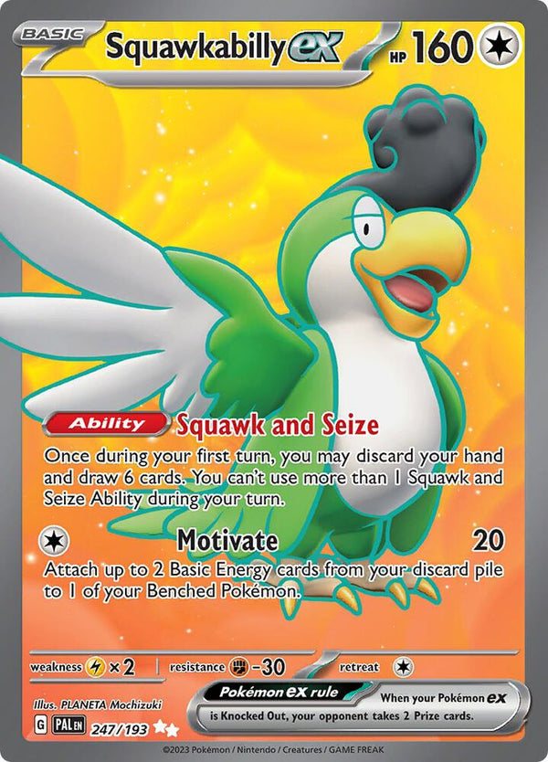 Squawkabilly ex - 247/193 - Pokémon