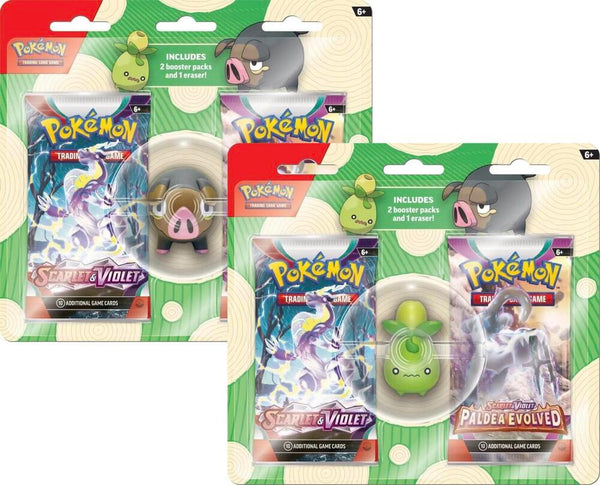 Pokemon TCG: Back to School Eraser Blister 2023 [Set of 2] - Pokémon