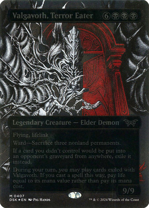 Valgavoth, Terror Eater (Showcase) (Textured Foil) - Magic: The Gathering