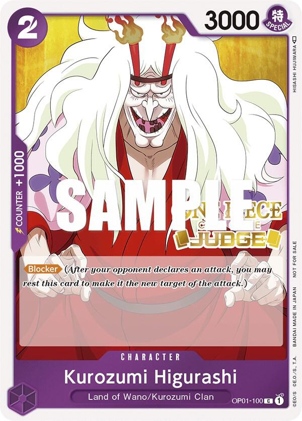 Kurozumi Higurashi (Judge) - One Piece Card Game