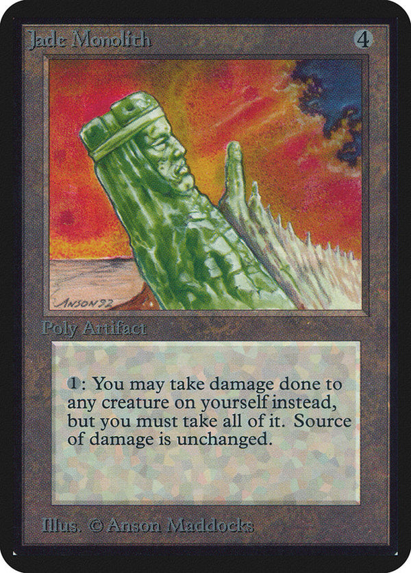 Jade Monolith - Magic: The Gathering