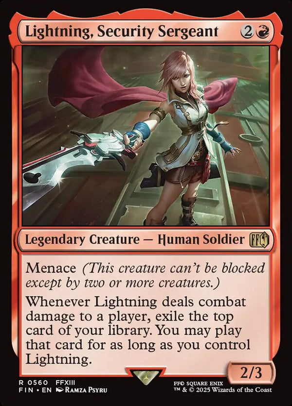 Lightning, Security Sergeant - Magic: The Gathering