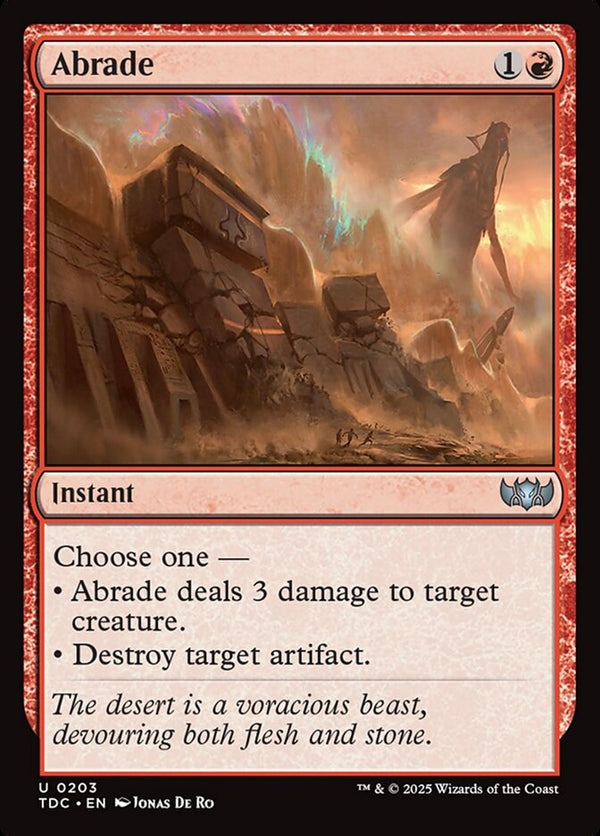 Abrade - Magic: The Gathering