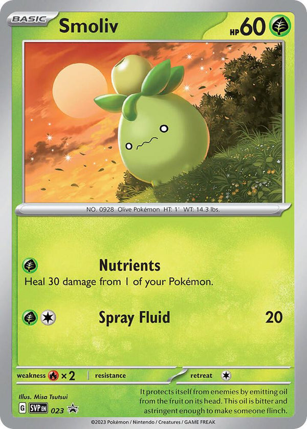 Smoliv - 023 - Pokémon