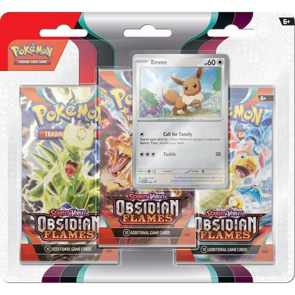Obsidian Flames 3 Pack Blister [Eevee] - Pokémon