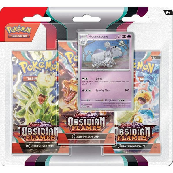 Obsidian Flames 3 Pack Blister [Houndstone] - Pokémon